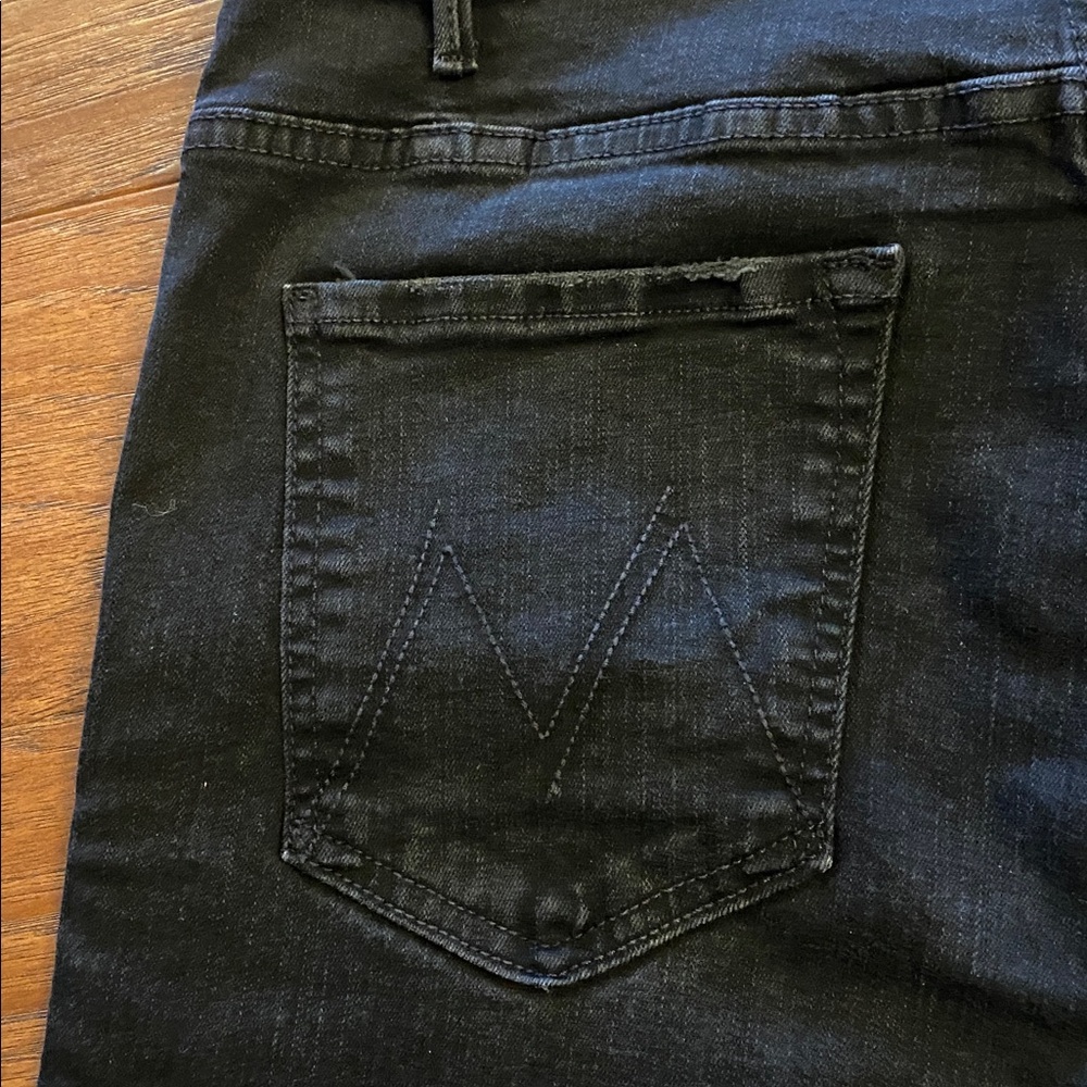 VGUC MOTHER Black Flare Jeans Size 31 - Picture 3 of 7